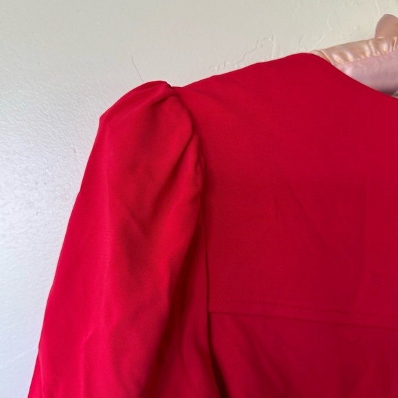 MICHAEL KORS Red V Neck Formal Dress - Picture 4 of 5